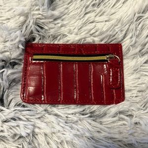 B-low The Belt Red Croc Wallet Card Case Fabfitfun